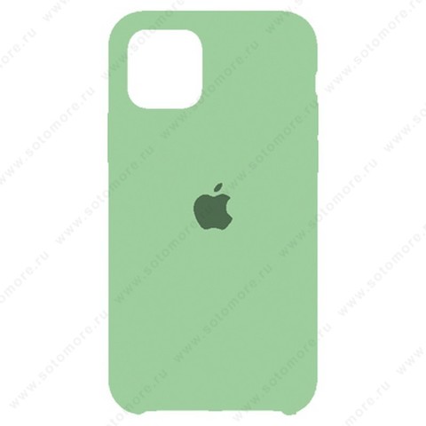 Накладка Silicone Case для Apple iPhone 11 матово-голубой
