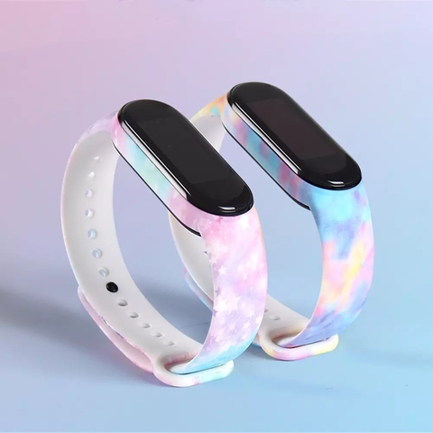 Ремешок для браслета Xiaomi Mi Band 6/7 радуга