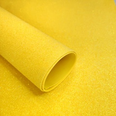 Фоамиран мерцающий Медовый желтый. Толщина 2.0мм. Лист 50х50см.