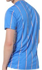 Теннисная футболка Australian Ace T-Shirt With Stripes Print - blu zaffiro