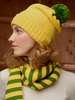 Комплект шапка и шарф с шерстью мериноса Norveg женский