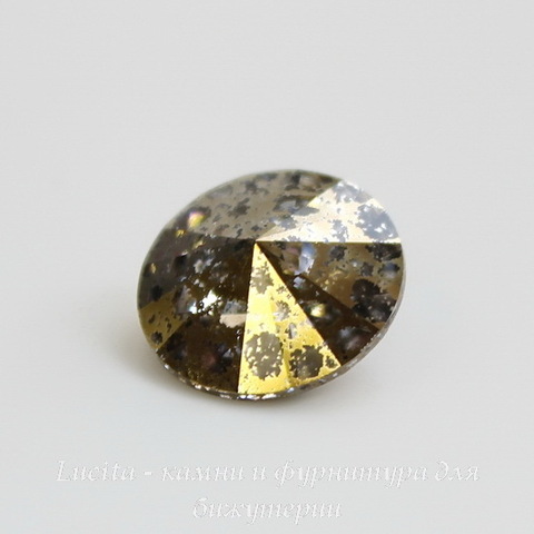 1122 Rivoli Ювелирные стразы Сваровски Crystal Gold Patina (SS47) 10,54-10,9 мм ()
