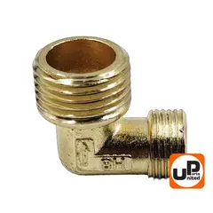 Фитинг-уголок UNITED PARTS для компрессора, резьба внешняя  1/4