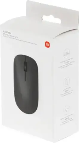 Мышь Xiaomi Wireless Mouse Lite черный оптическая (1000dpi) беспроводная USB для ноутбука (2but)