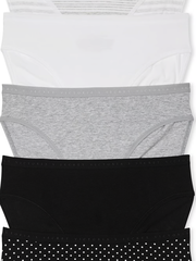 STRETCH COTTON ЛОГО БРИФЫ НА ВЫСОКОЙ ПОСАДКЕ