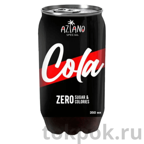 Газированный напиток со вкусом колы Aziano Cola Zero Sparkling Drink, 350 мл