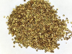 Пайетки металлические д2мм античное  золото темное