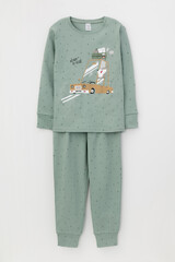 Пижама  для мальчика  К 1621/карандашные штрихи на холодной мяте