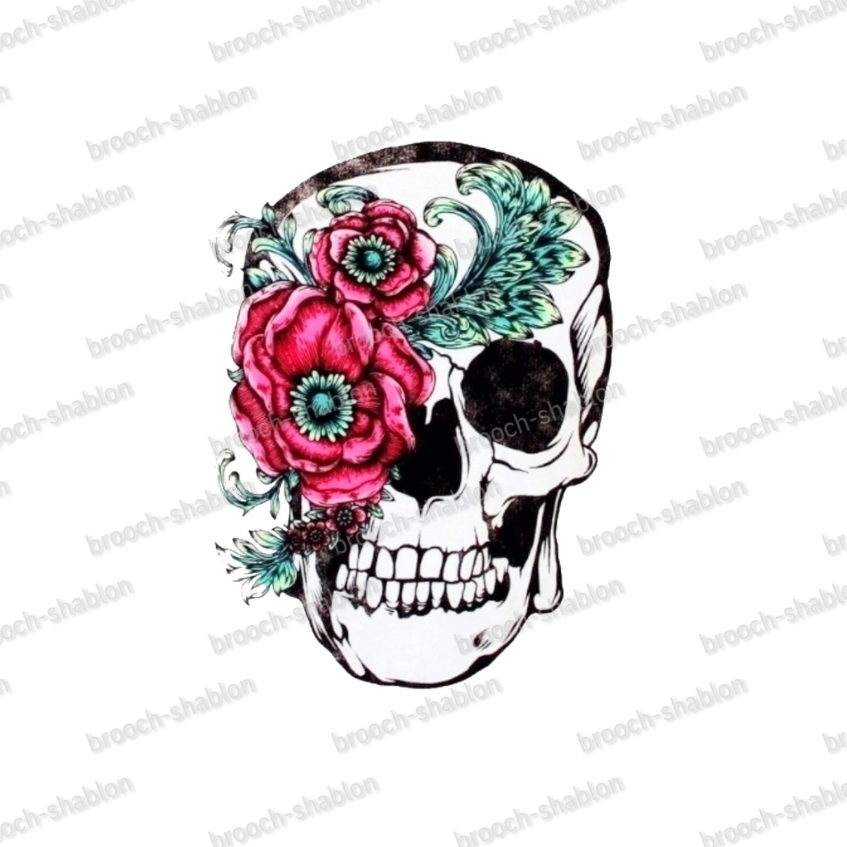 ШАБЛОН ЧЕРЕП – купить за 72 ₽ | BROOCH-SHABLON