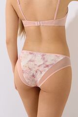 Трусы слипы классического кроя LISCA OLENA 22330_Мраморный розовый
