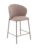 Стул полубарный Блейз велюр бежевый, каркас бежево-серый
