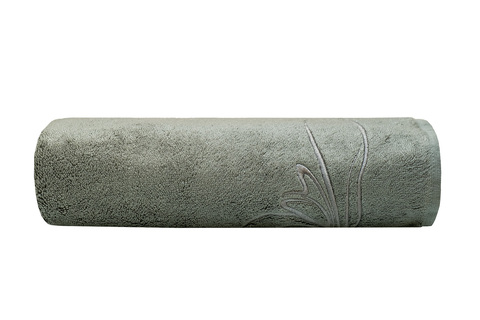 Полотенце 70х140 Garda Decor Лирика зеленое