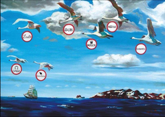 «Гуси - лебеди» 2010 г. 100х 140см (холст, масло)