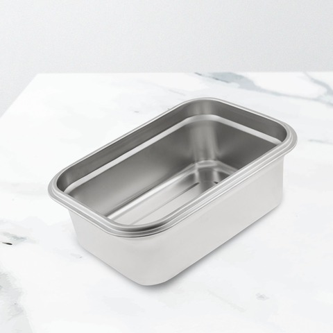 Контейнер пищевой Jolly Kitchen с крышкой, нержавеющая сталь, 28,5x20x9,5 (3 литра)