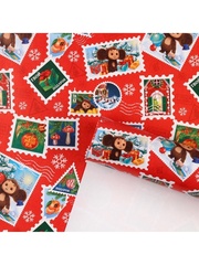 Упаковочная бумага глянцевая, «Новый год, Чебурашка