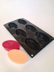 Силиконовая форма Овалы 6шт/лист