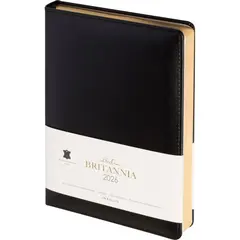 Ежедневник датированный 2026 IF 14х20см 176л, тверд Britannia I1710/black