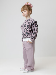 джемпер  для девочки  КР 302870/сиреневый 3304 Н091 к619