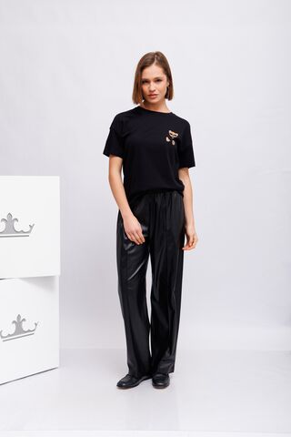 Liu Jo Футболка хлопковая с мишкой