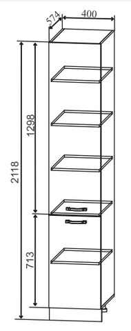 Кухня Манго пенал 400