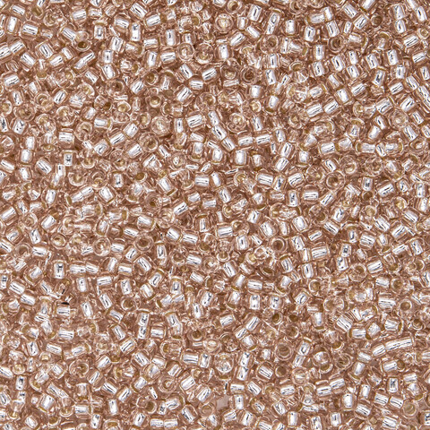 Японский бисер TOHO Round 15/0 (№31), с внутренним серебрением, прозрачный