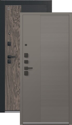 Теплая дверь входная Центурион С-112 (2026), 2 замка, 2 мм металл, (черный муар/черный кварц/мокко орех+базальт кашемир)