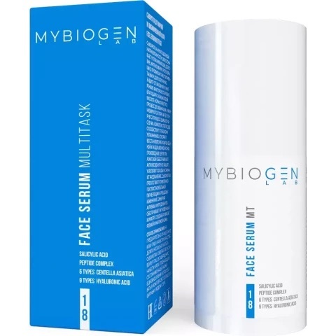 MYBIOGEN Сыворотка для жирной и комбинированной кожи, 30 мл | Face Serum MULTITASK