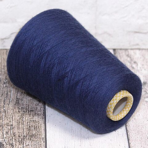 Кашемир с шелком (20%) BOTTO POALA GOLD 3/80 темно-синий