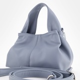 Сумка Саломея 2026 гладкий серо-голубой