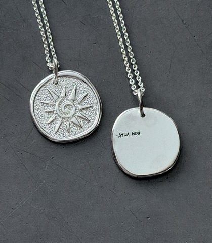 подвеска sunshine с индивидуальной гравировкой