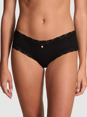 STRETCH COTTON ЧИИКИ С КРУЖЕВНОЕ ТЕСЬМОЙ