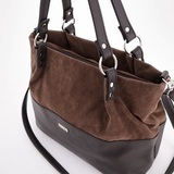 Сумка Саломея 185 эко-замша шоколад