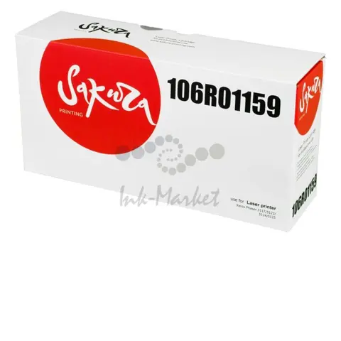 Картридж Sakura 106R01159 для XEROX, черный, 3000 к.