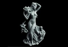 Силиконовый молд Богиня весны, цветов и юности