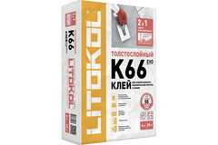 Клеевая смесь Litokol Litofloor K66 клеевая смесь для толстослойной укладки напольной плитки 25кг