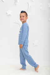 Пижама  для мальчика  К 1621/ночное небо на голубом