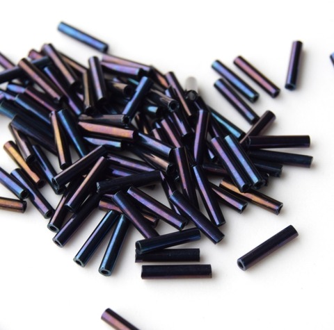 Стеклярус Тохо 9 мм 0082 синий ирис