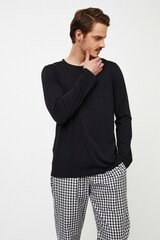 Пижама мужская со штанами ARUELLE PHILIP_Черный + белый