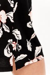 Сорочка женская TARO 3233/3254 CHARLOTTE_Черный + бежевый