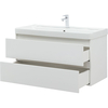 Aquanet 328002 Тумба с раковиной Вега 100 2 ящ. цв.белый глянец (328002)