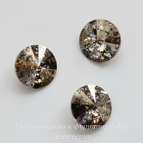 1122 Rivoli Ювелирные стразы Сваровски Crystal Gold Patina (SS47) 10,54-10,9 мм ()