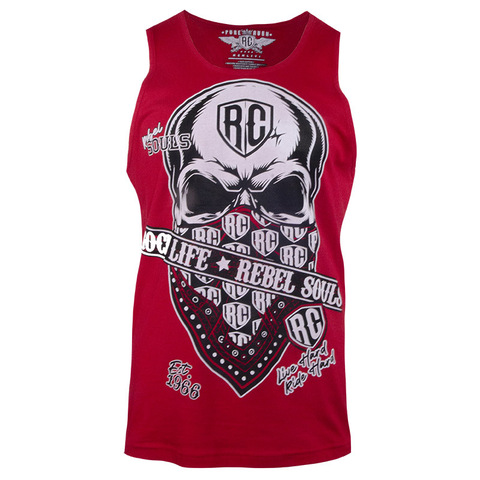 Майка RUSH LINE: DO NOT CROSS TANK TOP Red Rush Couture