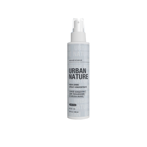 Urban Nature Salon Care AQUA SHINE Спрей-концентрат для увлажнения и блеска волос