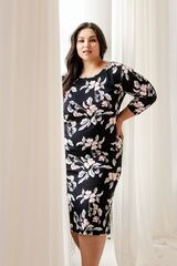 Сорочка женская TARO 3233/3254 CHARLOTTE_Черный + бежевый