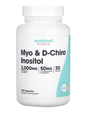 Nutricost Для женщин, мио и D-хиро инозитол, 120 капсул