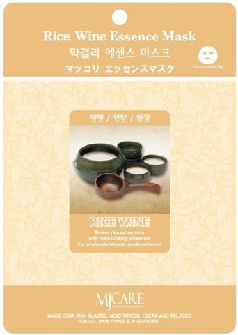 МЖ Essence Маска тканевая Макколе (рисовое вино) Makgeolli Essence Mask 23гр