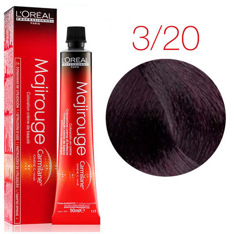 L'Oreal Professionnel Majirouge 3.20 (Темный шатен интенсивный перламутровый) - Краска для волос