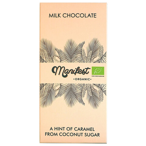 Шоколад на кокосовом сахаре молочный Манифест BIO, 70г