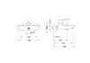 Aquatek AQ1140BGM AQ1140BGM БЕТТА смеситель для ванны, шлиф. черный хром
