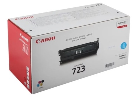 Оригинальный картридж Canon 723C 2643B002 голубой